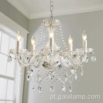 Modern Crystal Glass Pingente Light Light elegante tetos